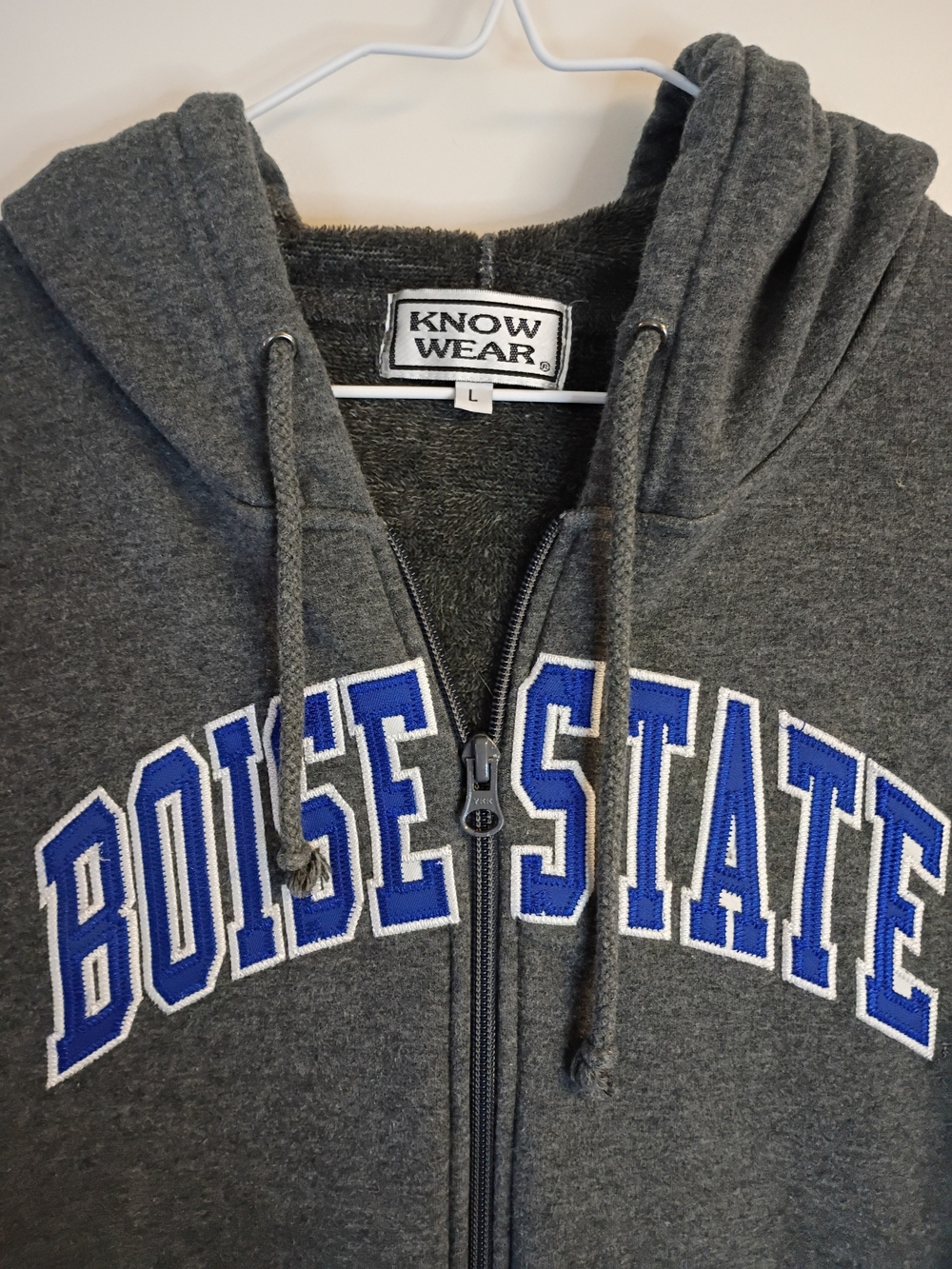 Know wear Boise State Full-Zip Hooded Jacket - Gray - Picture 2 of 4